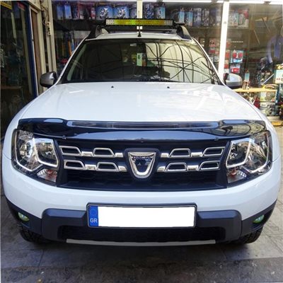 Heko Dacia Duster 2010-2018 Ανεμοθραυστης Καπω Αυτοκινητου Απο Ευκαμπτο Φιμε Πλαστικο Heko - 1 Τεμ. ΑΝΕΜ.F.02146