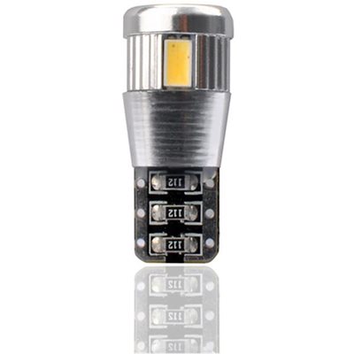 W5W 12V T10 W2.1x9.5D Led 6xSMD5730 Λευκό Καρφωτό Can-Bus 2τμχ M-Tech LB338W/MT