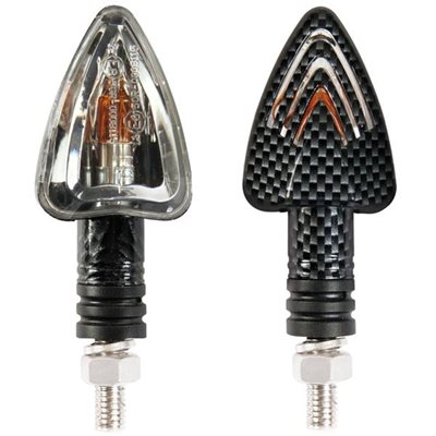 Lampa Φλας Μηχανης Focal 12v 21w (78x37mm) Carbon -2 Τεμ. 9006.6-LM