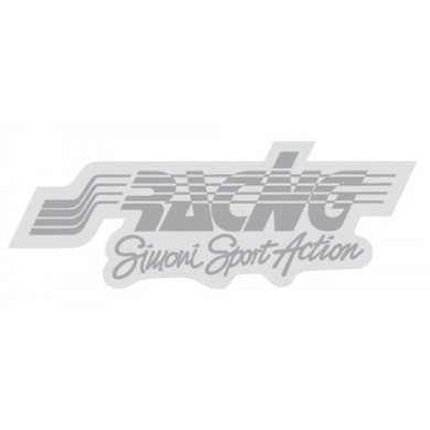 Αυτοκόλλητο "Small Sticker White" 70x17mm 1τμχ Simoni Racing SRCR/1