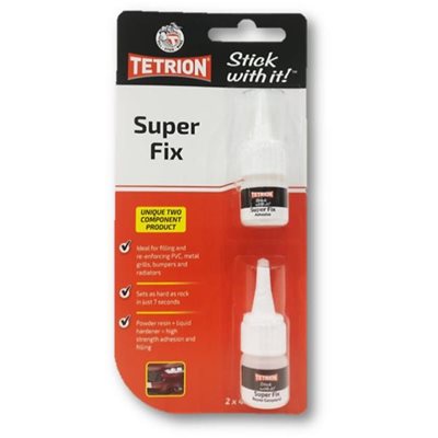 Carplan Κολλα Δυο Σωληναριων Tetrion Super Fix 2x4ml CP-TSX001