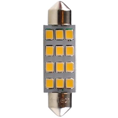 Λαμπάκια Πλαφονιέρας C5W/C10W 12V Sv8.5 41mm 1,5W 12xSMD2835 Led Λευκό 2τμχ M-Tech LB030W/MT