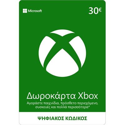 Microsoft Xbox Live 30 EUR Card - Ψηφιακός Κωδικός