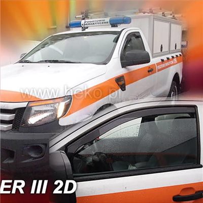 Heko Ford Ranger 2d 2012+ Ζευγαρι Ανεμοθραυστες Απο Ευκαμπτο Φιμε Πλαστικο Heko - 2 Τεμ. ΑΝΕΜ.15314