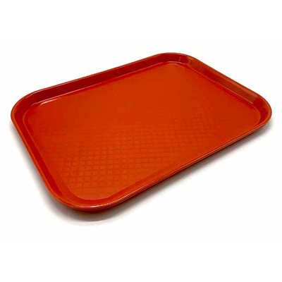 Δίσκος Σερβιρίσματος Αντιολισθητικός Ορθογώνιος Πλαστικός 35.5 x 25.5cm Κόκκινος Home&Style 735164005κ
