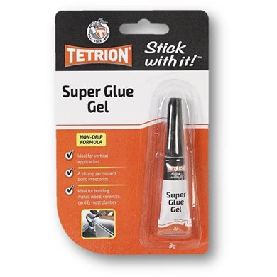 Carplan Κολλα Ισχυρη Γενικης Χρησης 3gr Tetrion Superglue Gel CP-TGG003