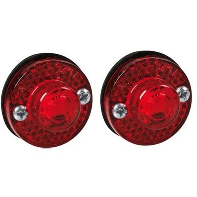 Lampa Φώτα Ογκου Φορτηγού 24v 1 Led 2τεμ Κόκκινα R-14 L9892.7