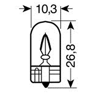 Λάμπες Τ10 12V W3W 10 τμχ Lampa L5810.4 2τμχ