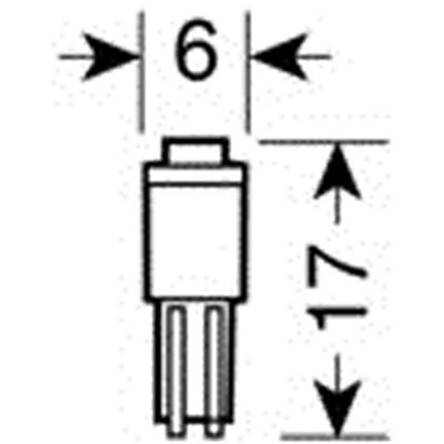 Λαμπάκι T5 Hyper-Led 1 SMD Λευκό 12V Lampa 5846.5-LM 2τμχ