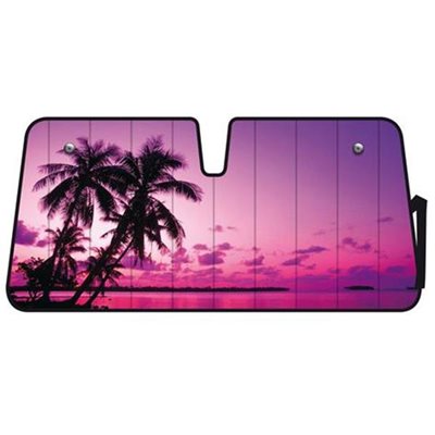 Εσωτερική Ηλιοπροστασία Παρμπρίζ Premium Palm Beach Sunset 68x147cm Lampa L6686.4