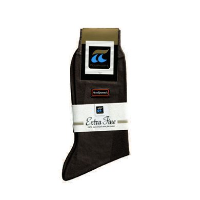 Ανδρικές Κάλτσες Πουρνάρα 150 100% Βαμβακερές Καφέ Σκούρο Χρώμα, Μέγεθος 44