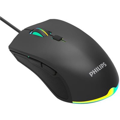 Philips Ενσύρματο Gaming Ποντίκι SPK9404, 2400dpi, 6 Πλήκτρα, Μαύρο