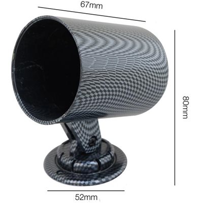 Βαση Ταμπλω Μονη (1) Carbon Look Περιστρεφομενη 52mm