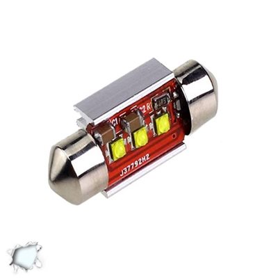 Σωληνωτός LED 36mm Can Bus με 3 CREE LED Ψυχρό Λευκό GloboStar 40170