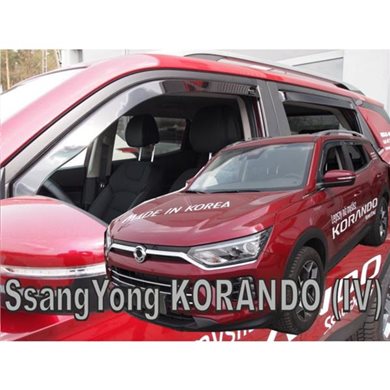 Heko Ssangyong Korando 5d 2019+ Σετ Ανεμοθραυστες Αυτοκινητου Απο Ευκαμπτο Φιμε Πλαστικο Heko - 4 Τεμ. ΑΝΕΜ.SET28915