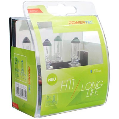 H11 12V 55W 3.150K Pgj19-1 Powertec Long Life Αλογόνου 2τμχ M-Tech PTZLL11-DUO/MT