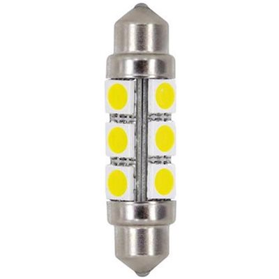 Λαμπάκια Πλαφονιέρας 24-30v Sv8,5-8 10x41mm 216lm Hyper-led (διπλής Πολικότητας) Blister 2τεμ