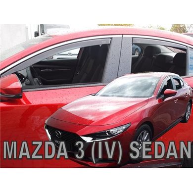 Heko Mazda 3 4d 2019+ Σετ Ανεμοθραυστες Αυτοκινητου Απο Ευκαμπτο Φιμε Πλαστικο Heko - 4 Τεμ. ΑΝΕΜ.SET23174