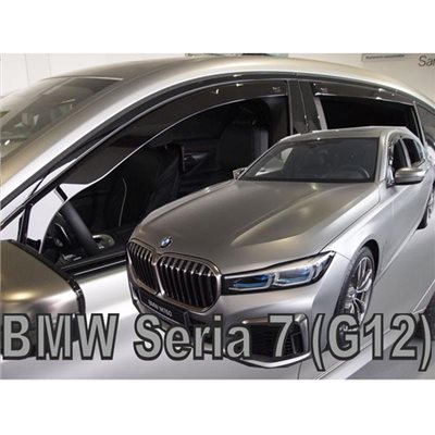 Heko Bmw G12 Σειρα 7 4d 2015+ Σετ Ανεμοθραυστες Αυτοκινητου Απο Ευκαμπτο Φιμε Πλαστικο Heko - 4 Τεμ. ΑΝΕΜ.SET11189