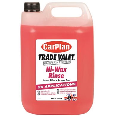 Γυαλιστικό Υγρό Επαγγελματικό Trade Valet Hi-Wax Rinse 5lt CarPlan CP-CWR005