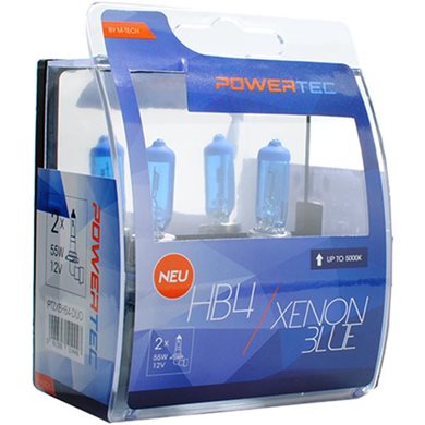 HB4 12V 55W P22D Powertec Xenon Blue 2τμχ M-Tech PTZXBHB4-DUO/MT